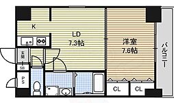 アンシャンテ車道 1LDKの間取図画像