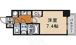 プレサンス栄ブリオ 1Kの間取図画像