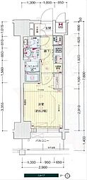 プレサンス栄フロント 1Kの間取図画像