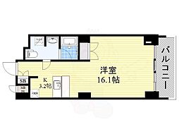 スクエア名駅南 ワンルームの間取図画像