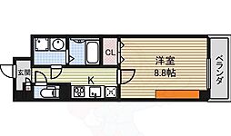 アーデルドルフ 1Kの間取図画像