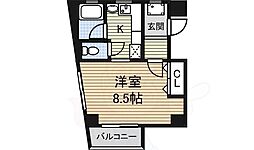シティハイツ石原 1Kの間取図画像