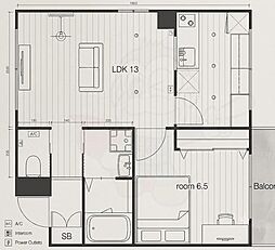 ArkPlatz 1LDKの間取図画像