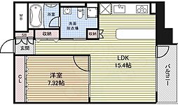RESIDIA東桜2 1LDKの間取図画像