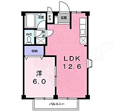 イーストガーデン 1LDKの間取図画像