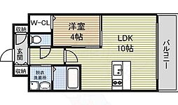 プレサンス丸の内レジデンス 1LDKの間取図画像