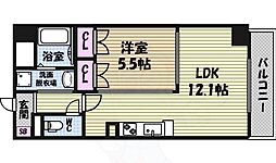 ウィステリア 1LDKの間取図画像