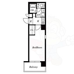 アスティ千種 1Kの間取図画像