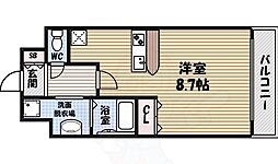 プレサンス名古屋城前ラバンカ 1Kの間取図画像