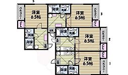 コンパートハウス上飯田 1Kの間取図画像