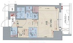 プレサンスナゴヤ桜通ビッグビート ワンルームの間取図画像