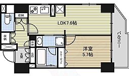 CASSIA車道 1DKの間取図画像