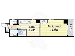 BSRESIDENCESAKAE 1LDKの間取図画像
