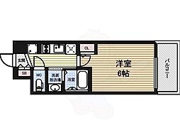 エステムコート名古屋新栄アクシス 1Kの間取図画像
