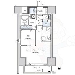 パークアクシス新栄 1LDKの間取図画像