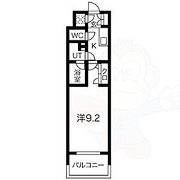 フローラル東別院 1Kの間取図画像