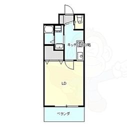 Ceres志賀本通 1Kの間取図画像