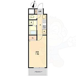 willDo勝川 1Kの間取図画像