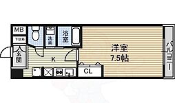 グランカーサ千代田 1Kの間取図画像