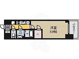 プレサンス丸の内リラティ 1Kの間取図画像