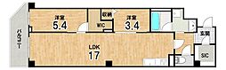 WEST FIELD 2LDKの間取図画像