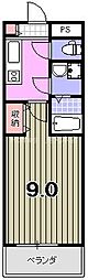 メゾン・エイム 1Kの間取図画像