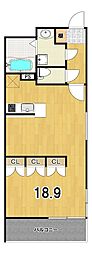 STANDZ金閣寺前 1Kの間取図画像