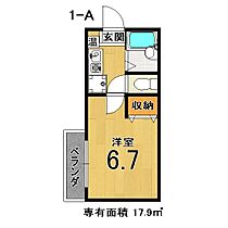 コットンハウスII 1-A ｜ 京都府京都市伏見区深草西出町25（賃貸アパート1K・1階・17.90㎡） その2