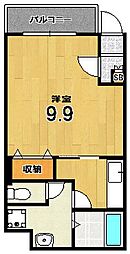 Maison・Belong 1Kの間取図画像