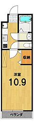 仮称)フラッティ紫竹北栗栖町 1Kの間取図画像