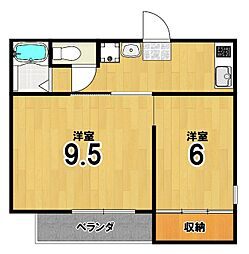 ザクセル 2Kの間取図画像