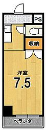 ベルジュ56 ワンルームの間取図画像