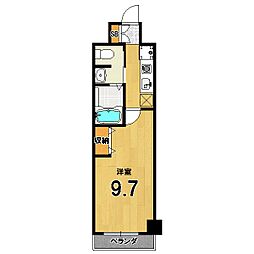 エス・キュート京都下鴨東 1Kの間取図画像