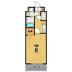 Succeed洛北 1Kの間取図画像
