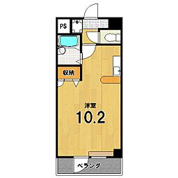 シュライン岡崎 ワンルームの間取図画像