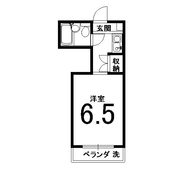 シャトーローラン 405｜京都府京都市右京区西院東貝川町(賃貸マンション1K・4階・17.42㎡)の写真 その2