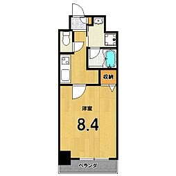 MAYFAIR OIKE PREMIUM 7階1Kの間取り