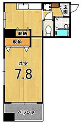 スクリーン51 3階1Kの間取り