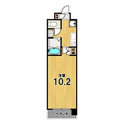 CASA-SHIKO 1Kの間取図画像