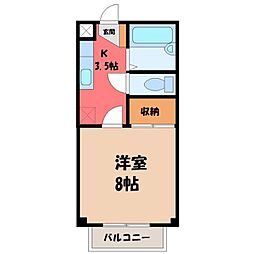 JR東北本線 小山駅 徒歩24分 1階/-