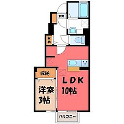 JR東北本線 雀宮駅 バス6分 上古山入口下車 徒歩8分
