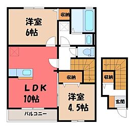 JR両毛線 小山駅 徒歩36分 2階/-