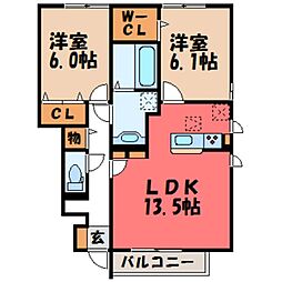 カーサ ソレール II C 1階