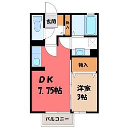 JR東北新幹線 小山駅 バス5分 小山高校前下車 徒歩4分 1階/-