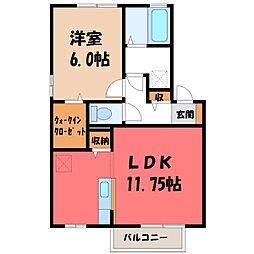 JR東北本線 雀宮駅 バス6分 上古山入口下車 徒歩2分 2階/-