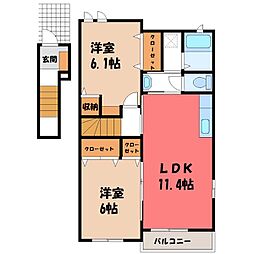 JR東北本線 間々田駅 徒歩27分 2階/-