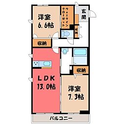 JR両毛線 栃木駅 徒歩5分