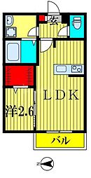 KEIAI RESIDENCE 梅島 3階1LDKの間取り