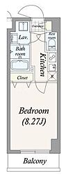 GRAN PASEO 谷在家 2階1Kの間取り