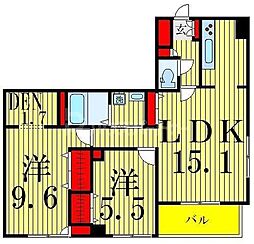 ＥＸＣＥＬ　ＫＥＩＷＡ 9階2LDKの間取り